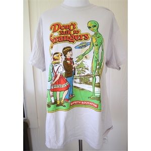 Steven Rhodes don’t talk to strangers t shirt XL